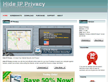 Tablet Screenshot of hideipprivacy.com